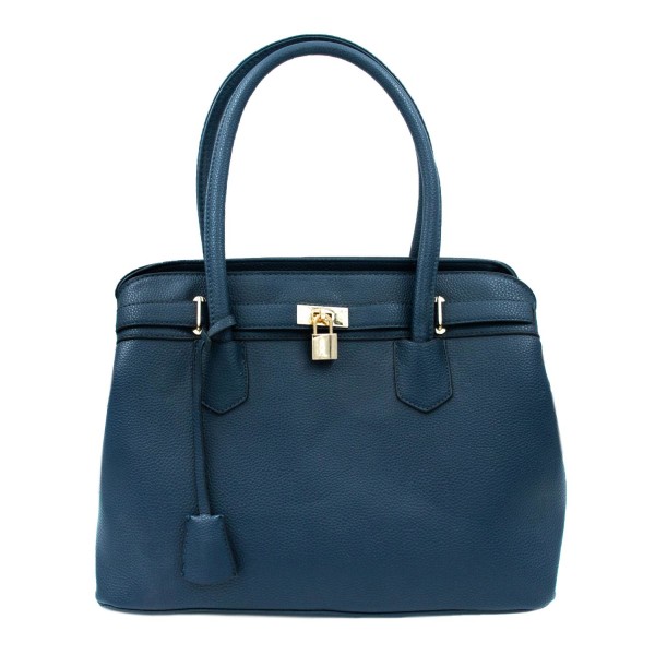 Handväska i konstläder Blå one size