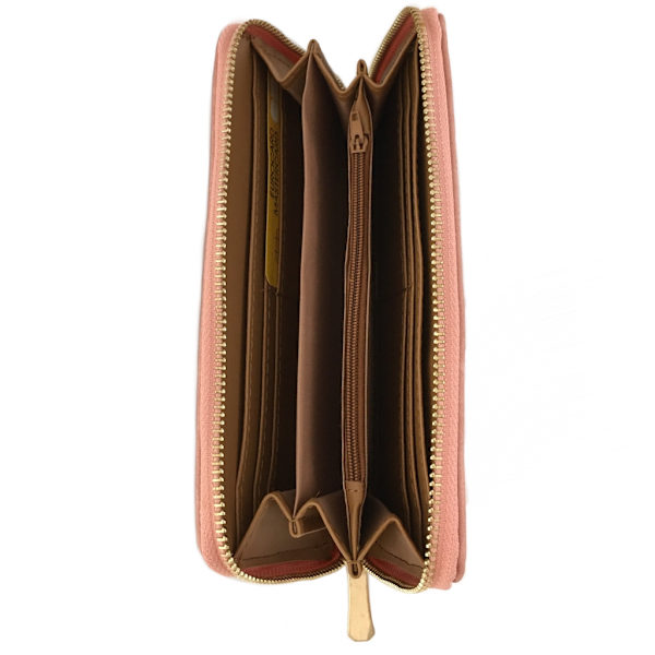 Plånbok i skinnimitation Rosa one size