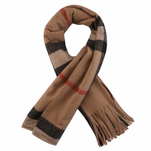 Halsduk i ull och viskos Khaki one size