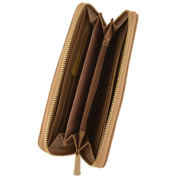 Plånbok i skinnimitation Khaki one size