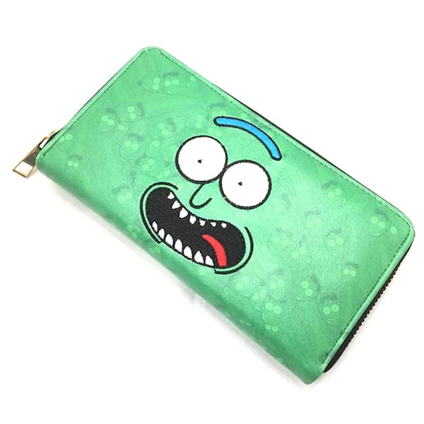 Gurka Morty Anime Plånbok Lång Plånboksfodral med Myntficka
