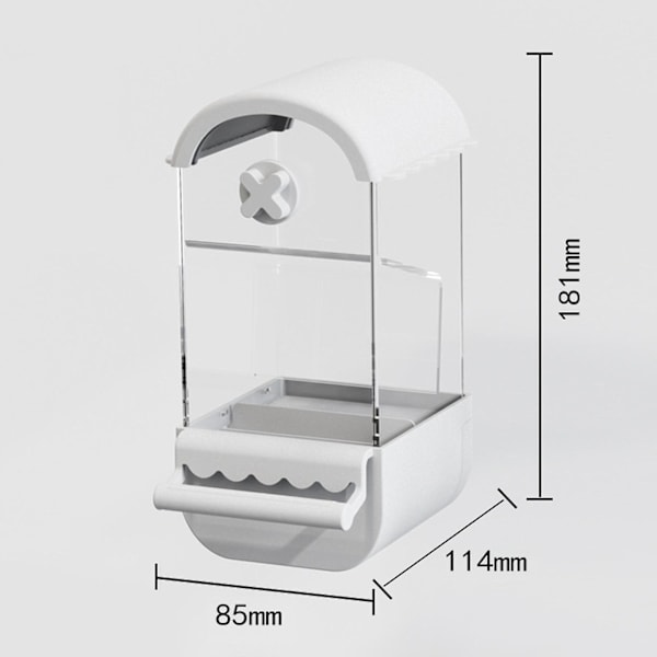 Ripustettava lemmikkieläinten häkkisyöttölaite Ripustettava automaattinen ruoka-annostelija siilille Fretti white and Genting 8.5cmx11.4cmx18.1cm