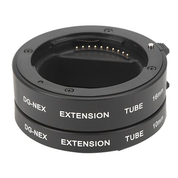 10mm16mm Makroadapterring Automatisk Fokuseringsforlengelsesrør for Sony NEX E-Mount-kamera