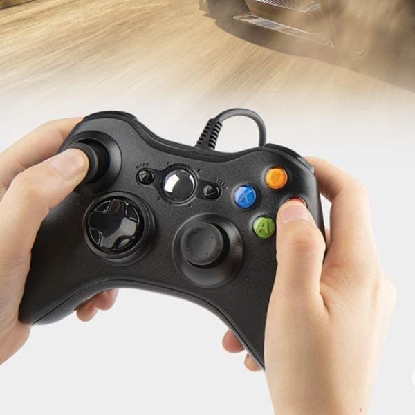 USB-kaapelilla varustettu peliohjain Xbox 360 -ohjaimille, pelikonsolin peliohjain, joystick, kaukosäädin, korvaava, valkoinen