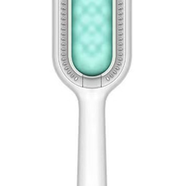 Fjerner til kæledyrs knuder, masserende, afrundede tænder, multifunktionel kam til fjernelse af kattehår, til pleje af langhårede kæledyr, grøn (uden vådservietter)