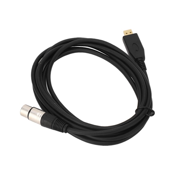 USB-mikrofonkabel USB til XLR hunn mikrofonkoblingskabel mikrofonadapterkabel