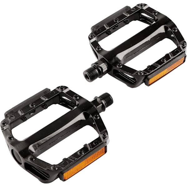 (14mm Gevindstørrelse) Cykelpedaler, Aluminiumlegering Cykelpedaler med Reflekser, Velegnet til Mountainbikes, Racercykler og Andre Cykler