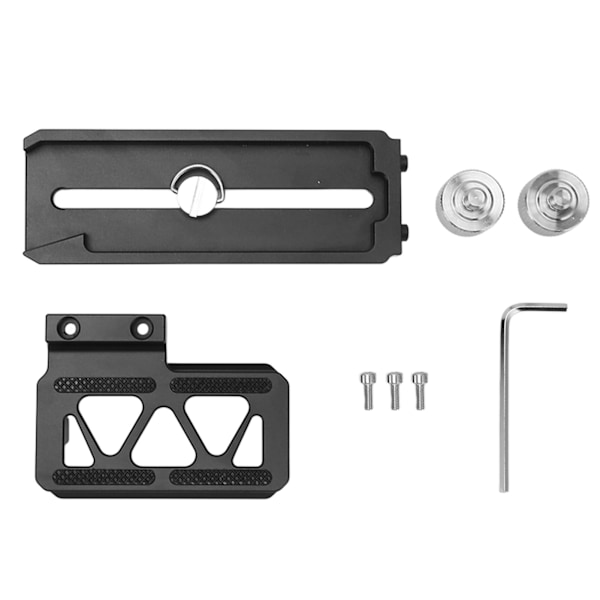 DSLR-kamerans L-fäste Snabbkopplingsplatta Vertikal fotografering L-formfäste Snabbkopplingsplatta med 1/4-tums skruvar för Arca-fäste för DJI RS2 RS3