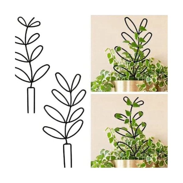 Innendørs plantestøtter, bladformede hagestøtter for klatreplanter{F2}