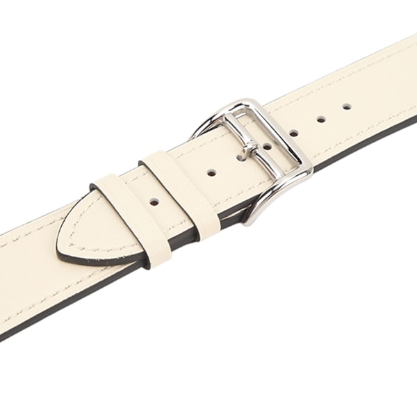 Smartwatch Rem, Urremærke i Læder til IOS Watch Series SE 8 7 6 5 4 3 2 1 42mm 44mm 45mm Beige