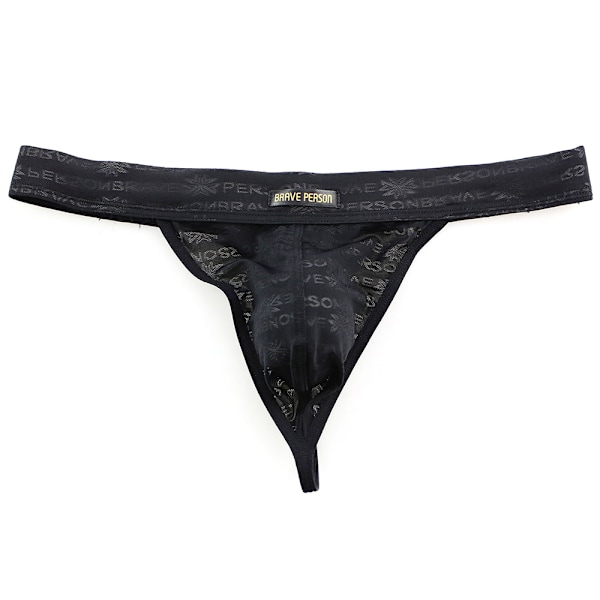 Miesten Alusvaatteet Urheiluhousut Jockstrap Seksikäs Nopeasti Kuivuva Stringit # 6-Musta # 6-Black M