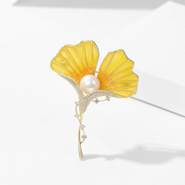 5,5x4,2cm Naisten Kristallikristallikivikoristeiset Rintakorut Tyylikäs Lehti Kukka Pin Puku Mekko Takki Hattu Huivi Rintakoru Koristelu Korut Syntymäpäivä{DH}