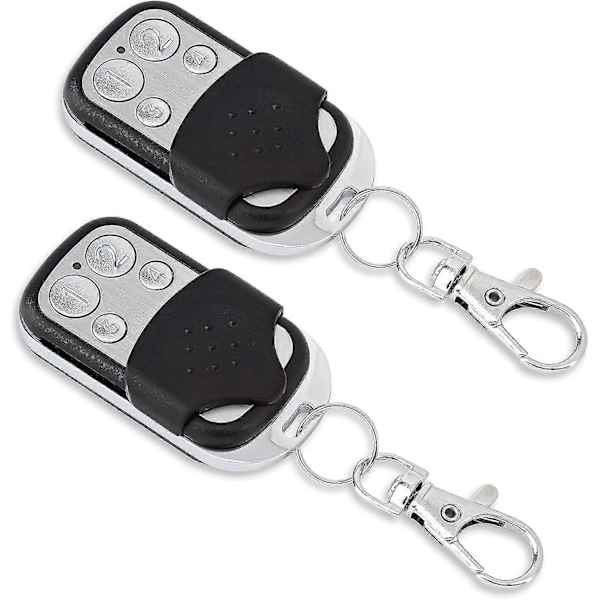 2-pack ersättningssändare för garageport 433.92 MHz 100% kompatibel med NOVOFERM NOVOTRON 502 MAX43-2, 504 MAX43-4, 512 MIX43-2, MNHS4