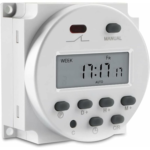 CN101A DC 12V Programmerbar Digital LCD Timer LCD-skjerm Digital