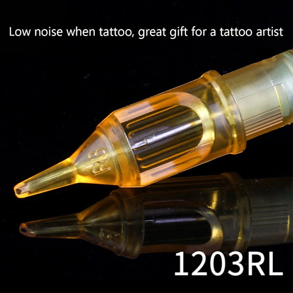 20 stk Engangs Tattoo Cartridge-nåler i Rustfritt Stål, Steriliserte Cartridge-nåler