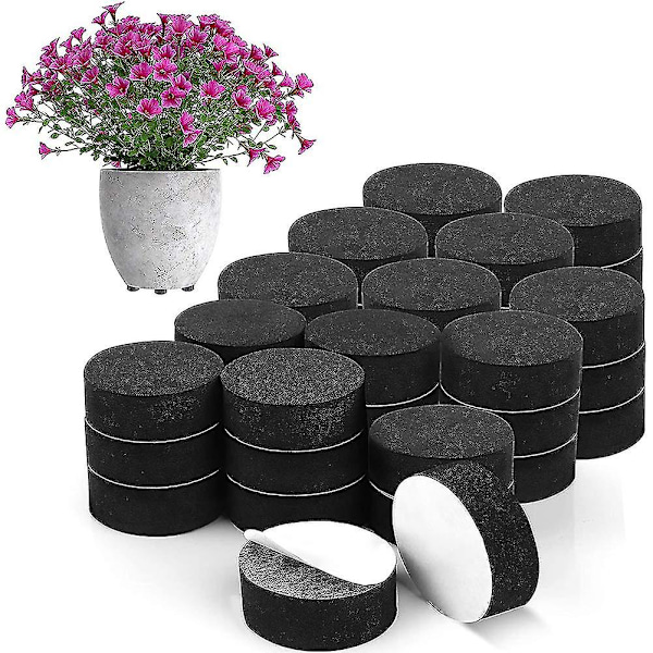 60 st Växtfötter för Krukor Naturliga Blomkruksfötter Trädgård Krukväxtfötter Utomhus Osynliga Växtkrukeförhöjare Pad