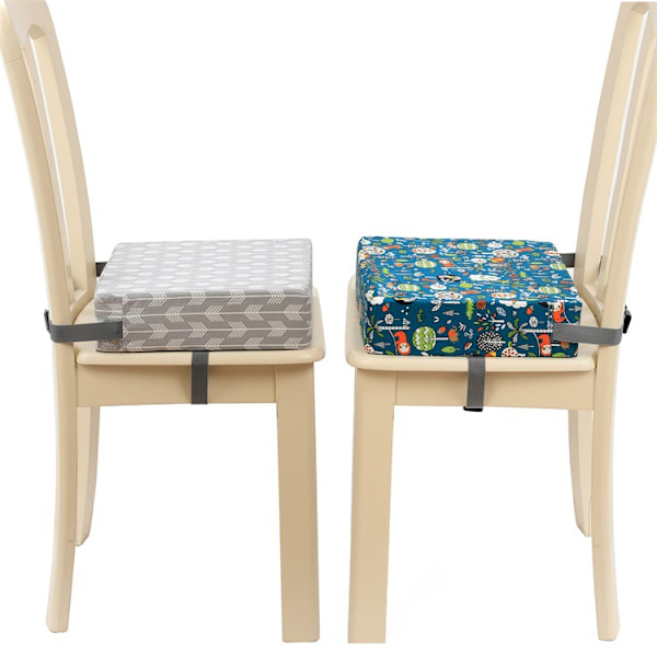 Avtakbar Justerbar Vasket Boosterstol, Med Stropper Spisestol Puter