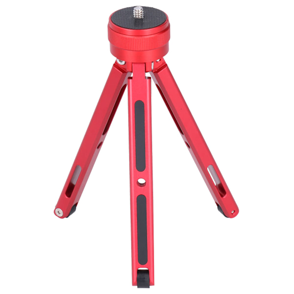 1/4in Mini Tripod Stand 3‑13cm Adjustable Desktop Mount Holder for Mobile Phone Sports CameraRed