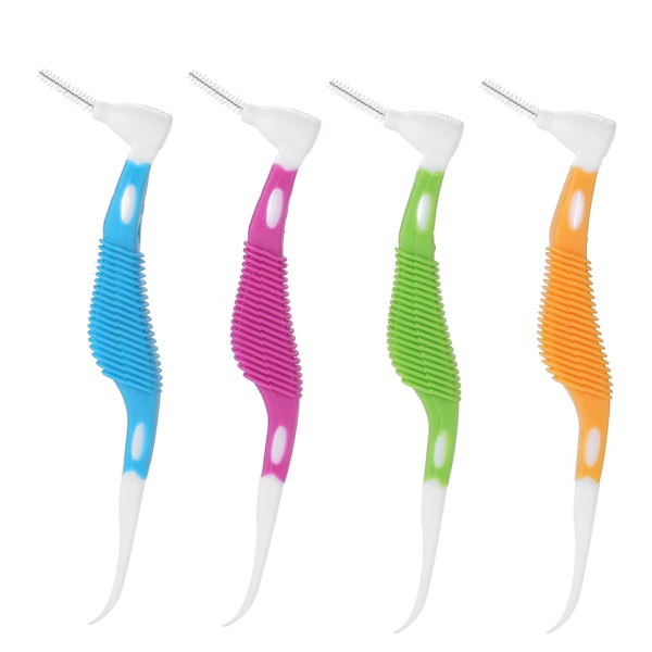 8pcs/set Colours Disposable Toothpicks Soft Interdental Brushes Dental Oral Care Tools