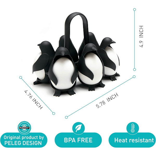 Kjøkken Gadget Pingvin Eggkjøler Egg Oppbevaring Mottaker Pingvin