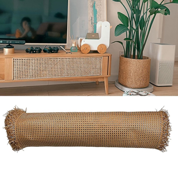 Kryc 1 Rulle Rattan Net Uden Gråd Stærk DIY Rattan Møbeldekoration Engineering Net Rattan Net Til Daglig Brug (dp)