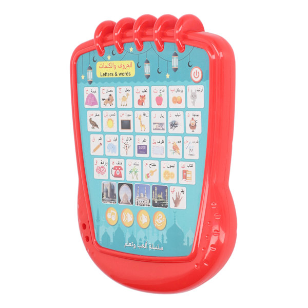 Arabialainen englanninkielinen oppimiskone 5 korttia Rich Content Interactive Multifunctional Language Learning Pad