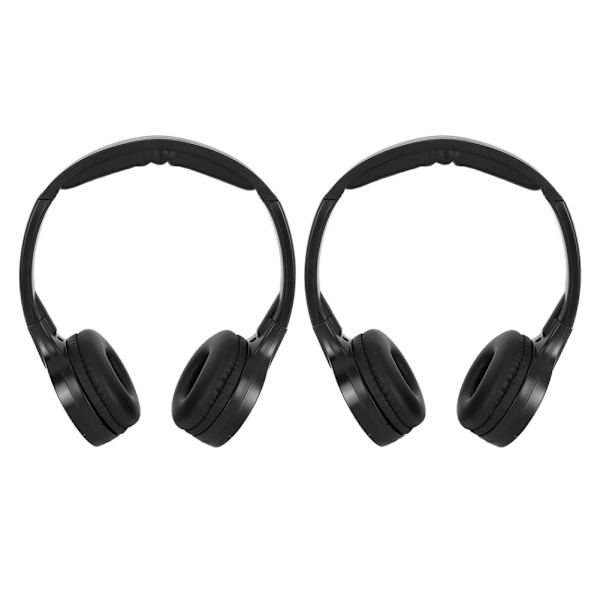 2-kanals trådløse infrarøde IR stereo hodetelefoner nakkestøtte hodetelefoner for bil DVD