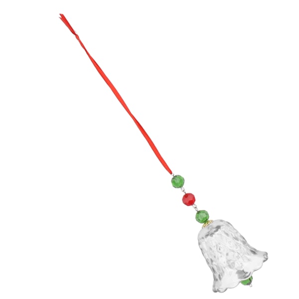 Hängande vindklocka utsökt geometrisk polerad yta glas vindklockor för julgåva dekoration transparent