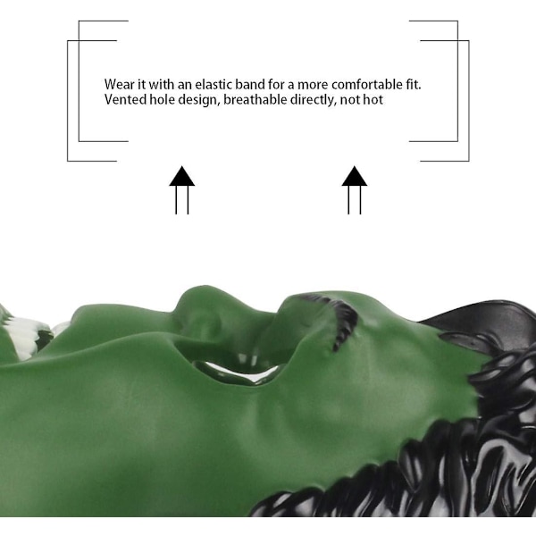 Hulk Mask för Barn - Superhjälte Kostymer, Barnkalas, Hulk Leksaker, Halloween Cosplay, Maskerader (Hulk Mask){HH}
