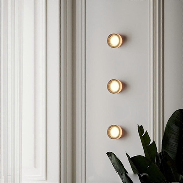 LED Væglamper Til Soveværelse Seng Indendørs Udendørs LED Rund Sconce Armaturer Baggrund Lumina