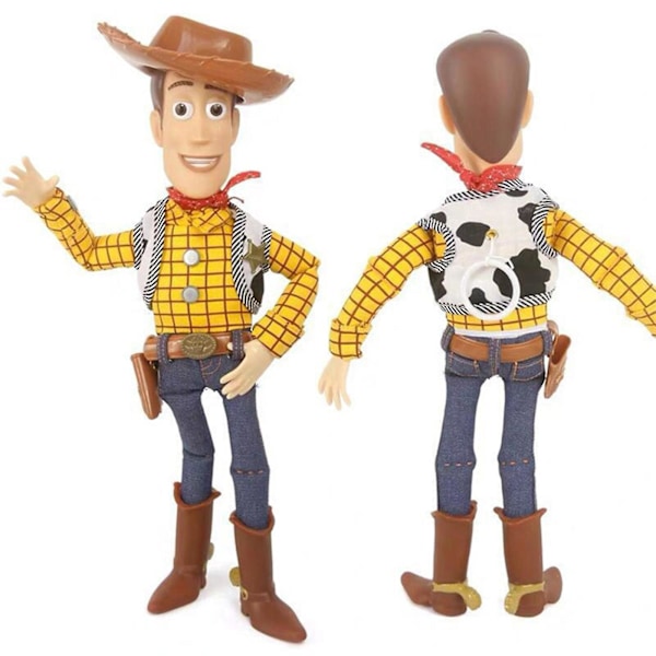 Pixar Toy Story Woody Jesse Woody Tecknad Leksak Toy Story Sheriff Woody Kan Göra En Röst Actionfigur Modell