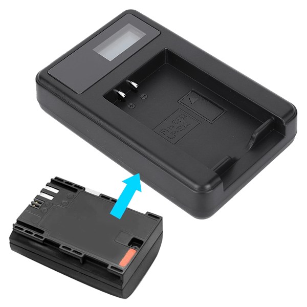 SEIVI LP E12 Kamerabatteri LCD Ladeskjerm USB Intelligent Skrivebordslader for Canon EOS 100D EOS M EOS M2 EOS M10 Enkeltspor