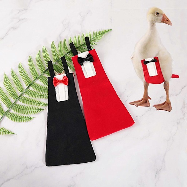 Kananvaipat lemmikkiankoille, siipikarjan vaatteet rusettisolmio-tuxedo-asulla