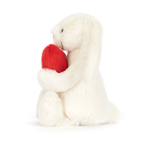 Bashful Rødt Kærlighedshjerte Kanin 18cm Jellycat-serien plyslegetøj