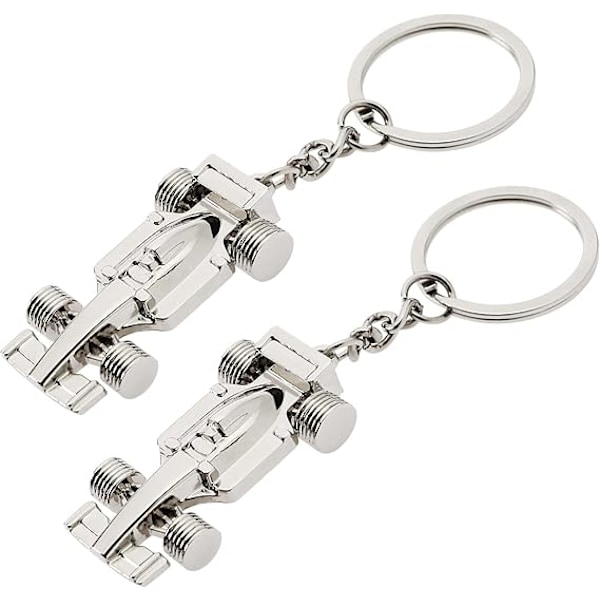 2 kpl F1 Kilpa-auton Avaimenperiä Metallinen Formula 1 Kilpa-auton Avaimenperä Auton Avaimenperä Käsilaukun Koriste {DH}