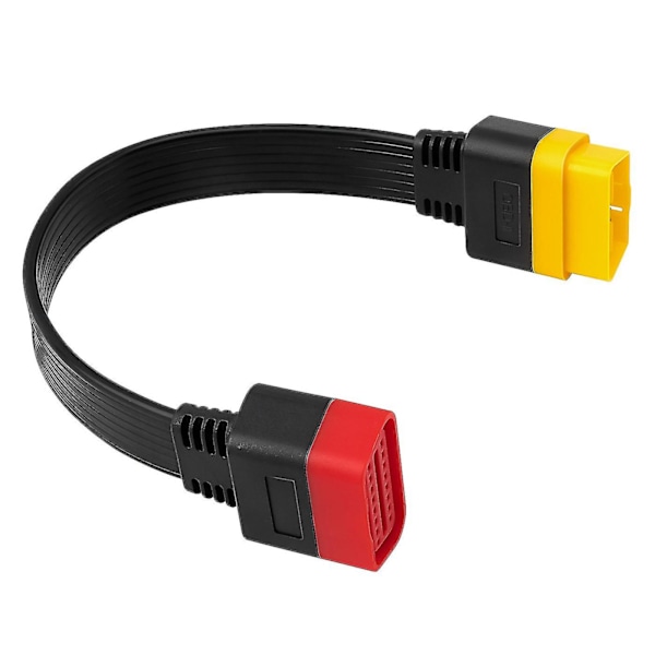 Ny OBD OBD2 Förlängningskabelkontakt för Launch X431 V/Easydiag 3.0/Mdiag/Golo Huvud 16Pin Hane till Hona Kabel 36cm