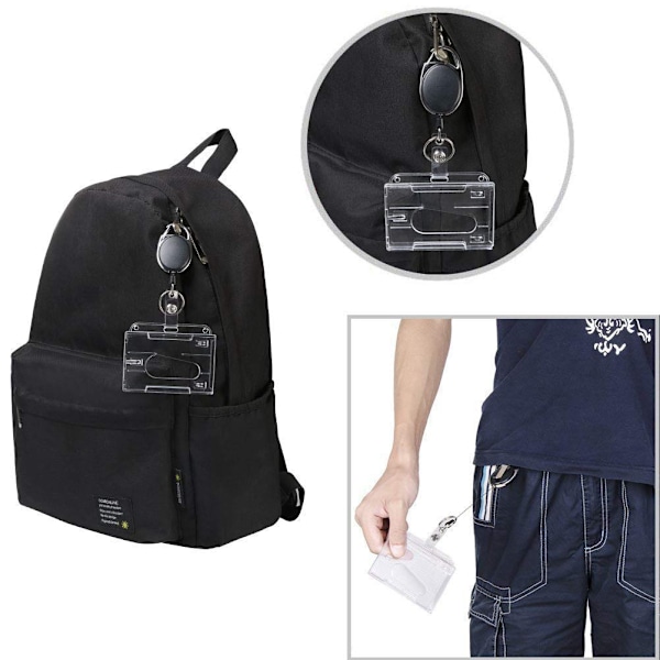 Retractable avainrengas 3 kpl JoJo ID-kortin pidike Retractable Key Jojo Glitter Retractable avainrengas ID-kortin pidike Retractable Yo-Yo