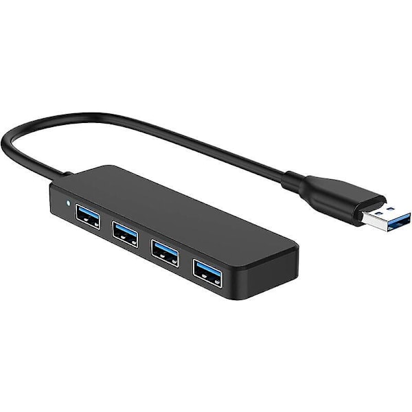 USB 3.0 Hub Multi USB 4 Port 3.0 5Gbps Kannettava Multi Data Hub -sovitin 30 mm kaapelilla, yhteensopiva Macbook/Mac Pro/Mini/iMac/Surface Pro/XPS/Notebook -laitteille