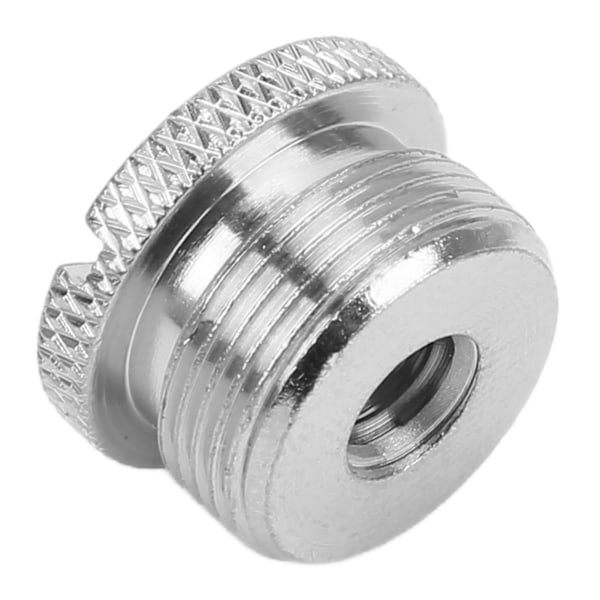 1/4 hunn til 5/8 hann skrue adapter overflate anodisering behandling Durbale Mic tråd adapterSilver F14A