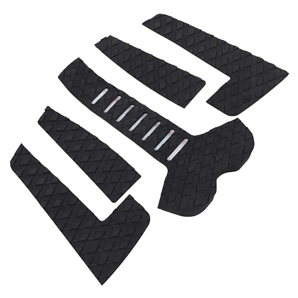 Surfbräda Traction Pads Surf Pads EVA Tail Deck Grip Halkskydd Surf Traction Pad (5st Svart)