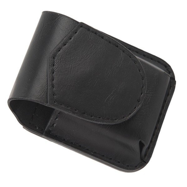 Lighter Pouch med lommebelteløkke PU-holder Anti-Scratch Myk fôr Magnetisk spenne Lighter Midjeveske for utendørs Svart