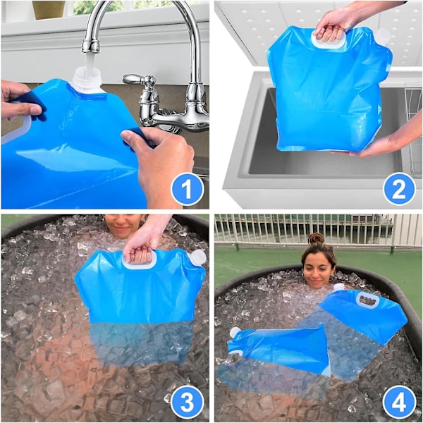 2-pack isbadspåsar, badkar fryspåse med stor kapacitet, tillbehör för kallbad, isbad hemma, lämplig för idrottare, bärbar ishink
