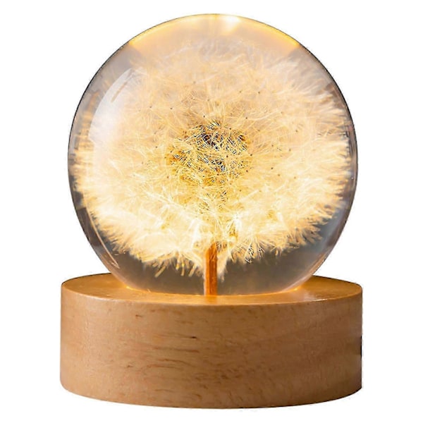 2024 Ny blomst isballlampe, glassmasos, gaver til kvinner, mor, barn