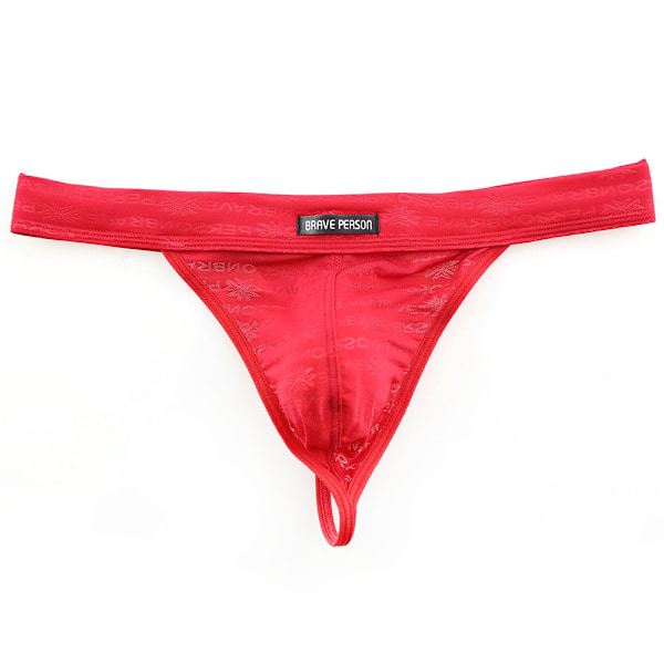 Miesten Alusvaatteet Urheiluhousut Jockstrap Seksikäs Nopeasti Kuivuva Stringit # 6-Punainen # 6-Red L