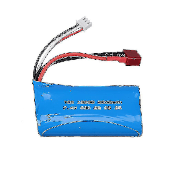 7,4V 3000mAh 18650 Lipo-batteri 2S för Q46 Wltoys 104009 12423 12428 10428 12429 12401 12402 12402a RC-bil reservdelar