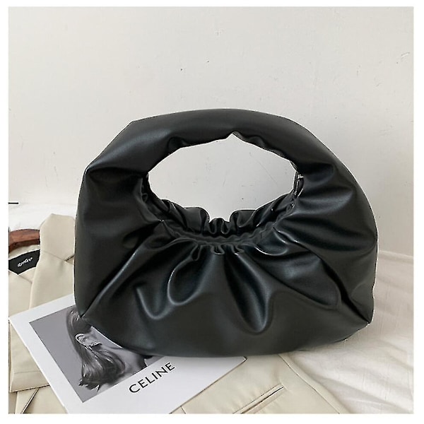 Vesker for kvinner Myk Pu Håndveske Dame Clutch Lommebøker Fe Dumpling Skulderveske