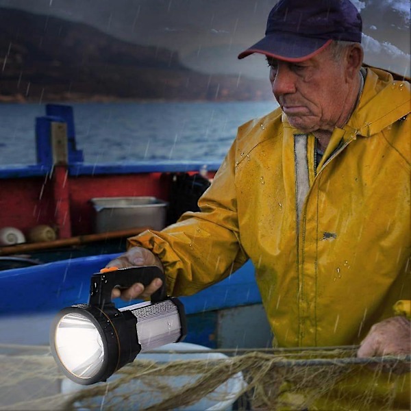 Ladattava taskulamppu 6000 lumenia 6600mAh LED-taskulamppu Superkirkas Tehokas Raskas Du