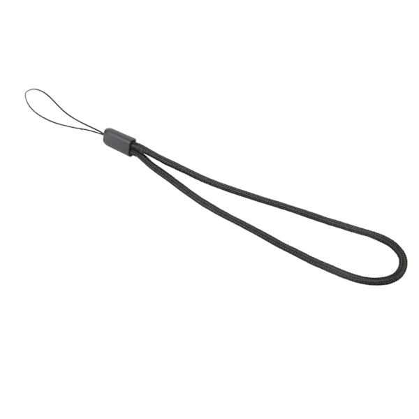 3,0 mm rund nylon mobiltelefon snor Praktisk nylon flettet kamerastropper for musikkspiller bærbare ting Svart 18CM