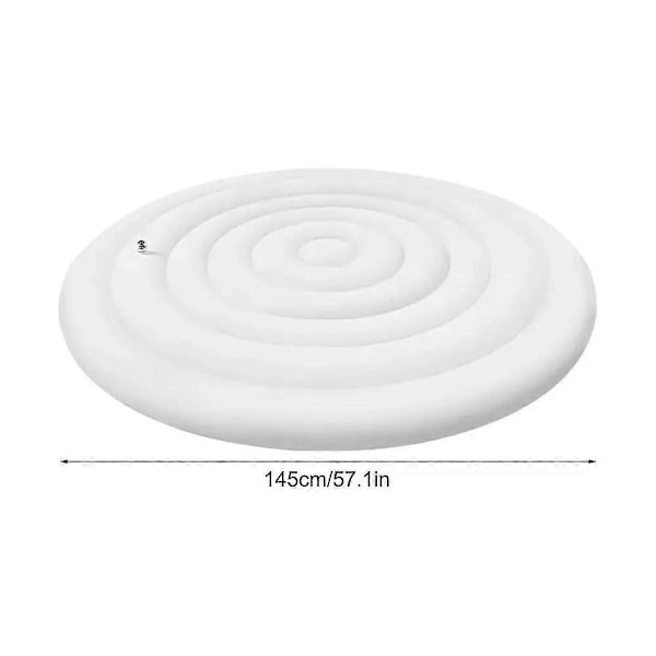 Oppblåsbart Spabaddeksel Oppblåsbart Rundt Lokk med Håndtak Spabaddeksel Utendørs Regntett Lokk Sammenleggbart Deksel med Isolering A
