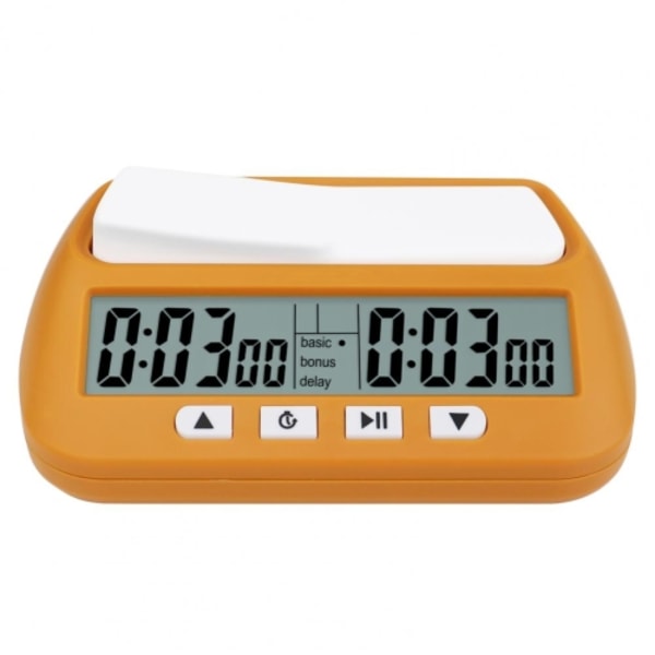 YS YS-902 Sjakk Timer Sjakk Klokke for Go-turnering (Gul Engelsk Versjon)